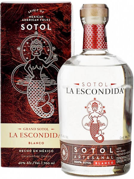 Текила Grand Mezcal, La Escondida Sotol, gift box, 0.7 л