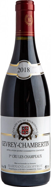 Вино Domaine Harmand-Geoffroy, Gevrey-Chambertin 1er Cru Les Champeaux AOC, 2018