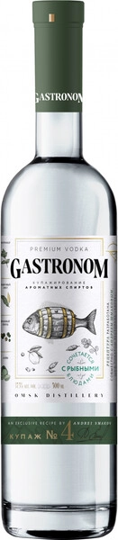 Водка Gastronom Blend №4 for Fish Dishes, 0.5 л