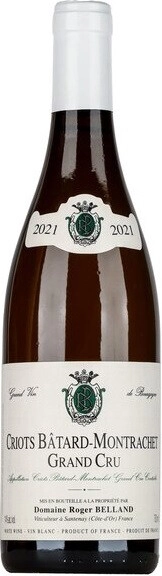Вино Roger Belland, Criots Batard-Montrachet Grand Cru AOC, 2021