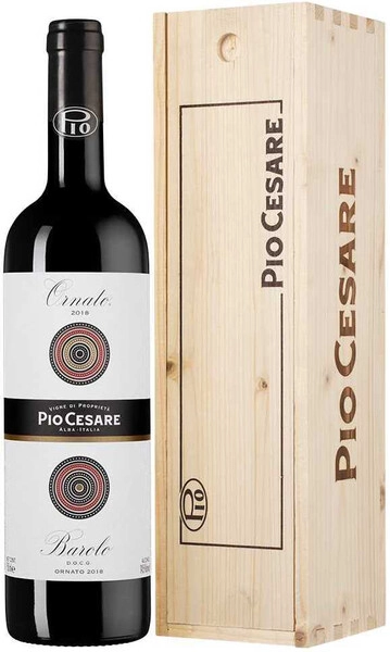 Вино Pio Cesare, Barolo DOCG Ornato, 2018, wooden box