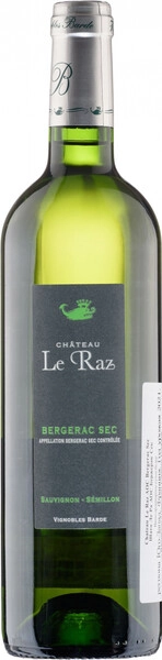 Вино Chateau Le Raz, Bergerac AOC Blanc Sec, 2021