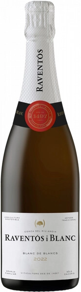 Игристое вино Raventos i Blanc, Blanc de Blancs Brut, 2022