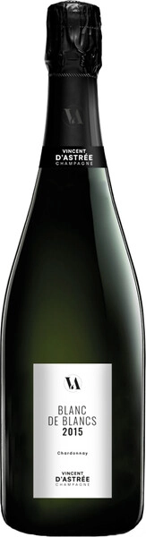 Шампанское Champagne Vincent d'Astree, Blanc de Blancs Brut, 2015