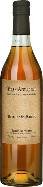 Арманьяк Domaine de Haubet, Bas-Armagnac AOC, 2006, 0.7 л