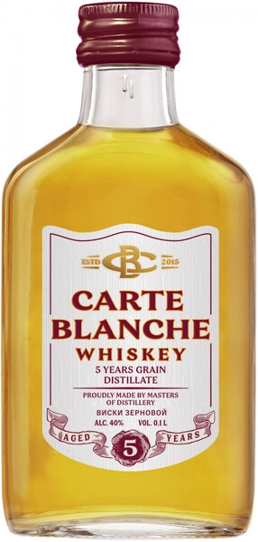 Виски Carte Blanche Grain, 100 мл