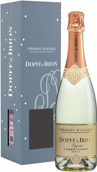Игристое вино Dopff & Irion, Egerie Chardonnay Brut, Cremant d'Alsace AOC, 2018, gift box