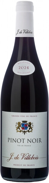 Вино J. de Villebois, Pinot Noir VdF, 2024