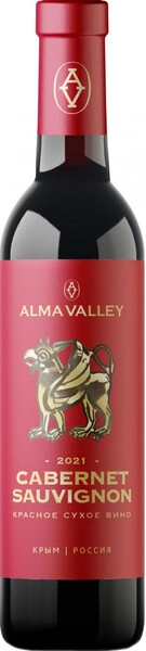 Вино Alma Valley Cabernet Sauvignon, 2021, 375 мл