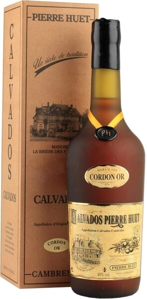 Кальвадос Calvados Pierre Huet, Cordon Or, Calvados AOC, gift box, 0.7 л
