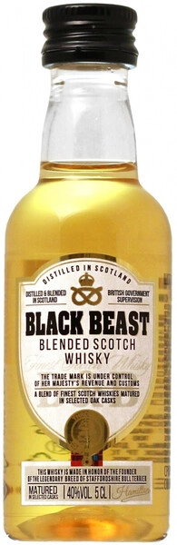 Виски "Black Beast" Blended Scotch Whisky, 50 мл