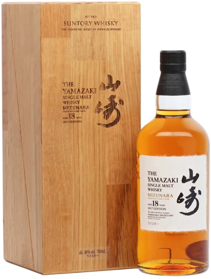 Виски Yamazaki Mizunara 18 Years Old 2017, wooden box, 0.7 л