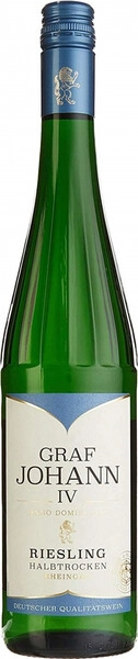 Вино Graf Johann IV Riesling Halbtrocken, Rheingau, 2023