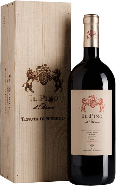 Вино Il Pino di Biserno, Toscana IGT, 2021, wooden box, 1.5 л