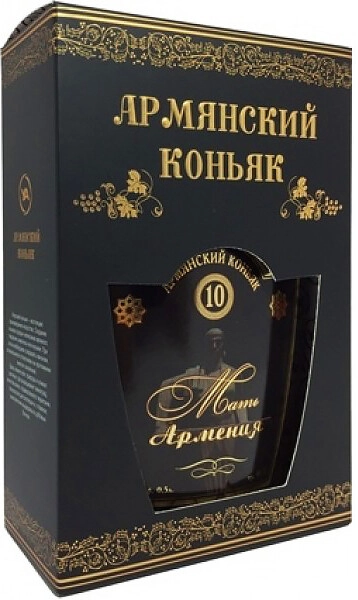 Коньяк Мать Армения 10-летний, в подарочной коробке, 0.5 л