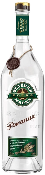 Водка Зелёная Марка Ржаная, 0.5 л