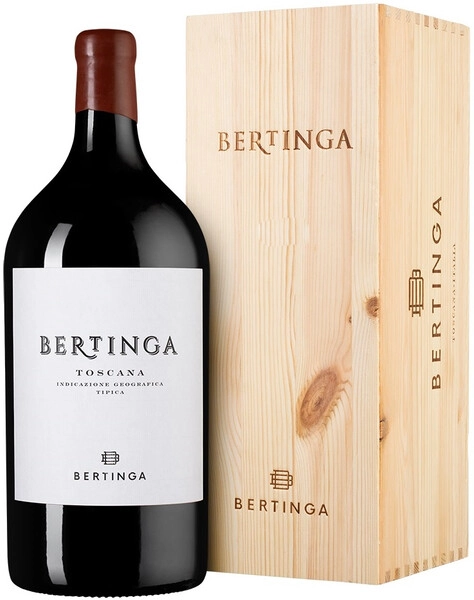 Вино Bertinga, Bertinga, Toscana IGT, 2017, wooden box, 3 л