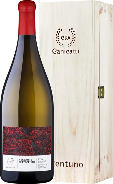 Вино CVA Canicatti, Versante Settecento Etna Bianco DOC, 2020, wooden box, 1.5 л