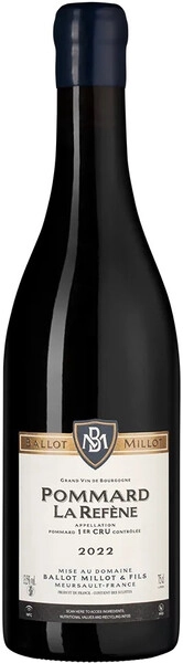 Вино Domaine Ballot Millot et Fils, Pommard 1er Cru "La Refene" AOC, 2022