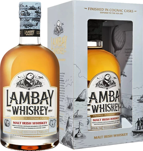 Виски Lambay Malt Irish Whiskey, gift box, 0.7 л