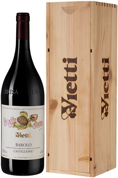 Вино Vietti, Barolo Castiglione DOCG, 2020, wooden box, 1.5 л