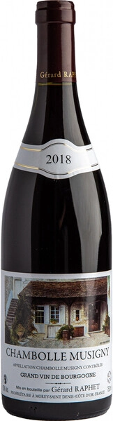 Вино Gerard Raphet, Chambolle Musigny AOC, 2018