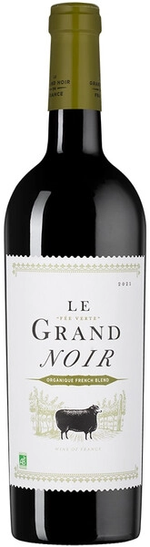 Вино Le Grand Noir Organique French Red Blend, Pays d'Oc IGP, 2021