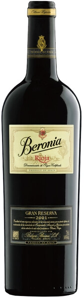 Вино Beronia Gran Reserva, Rioja DOC, 2001