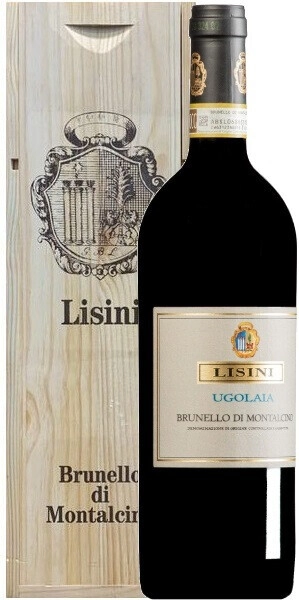 Вино Lisini, Brunello di Montalcino Ugolaia, 2016, wooden box, 1.5 л