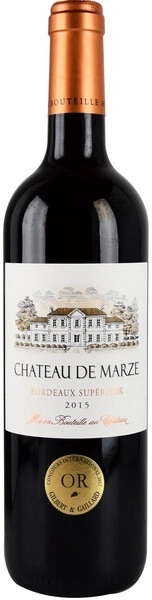 Вино Chateau de Marze, Bordeaux Superieur AOC, 2015