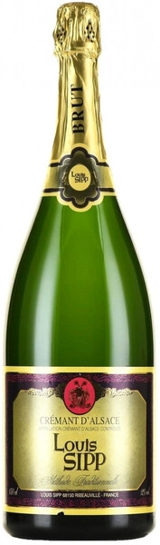 Игристое вино Louis Sipp, Cremant d'Alsace Brut, gift box, 1.5 л