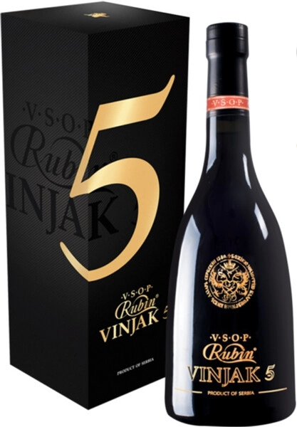 Бренди Rubin, Vinjak VSOP, 5 Years Old, gift box, 0.7 л