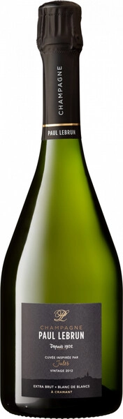 Шампанское Champagne Paul Lebrun, Jules Extra Brut Blanc de Blancs, Champagne AOC, 2012