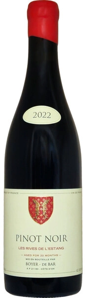 Вино Boyer–De Bar, Pinot Noir Les Rives de L'Estang, 2022
