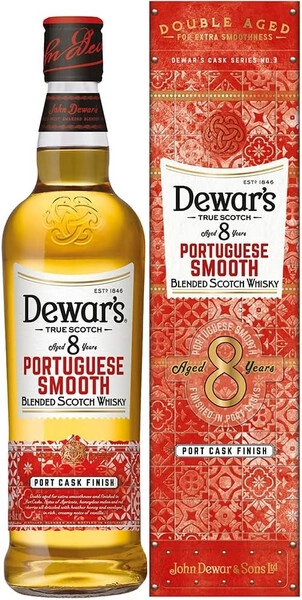 Виски Dewar's Portuguese Smooth 8 Years, gift box, 0.7 л