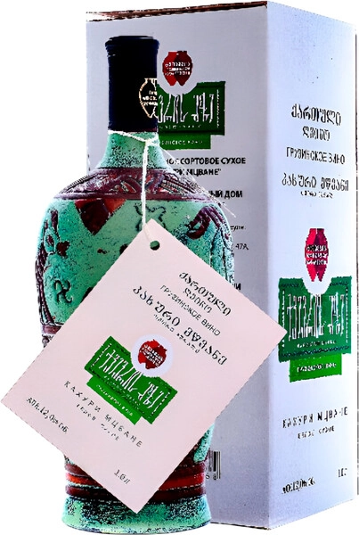 Вино Twins Wine Cellar in Napareuli, Qvevri Kakhuri Mtsvane, 2022, gift box, 1 л