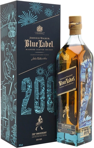 Виски Johnnie Walker, Blue Label 200th Anniversary Limited Edition Design, gift box, 0.7 л