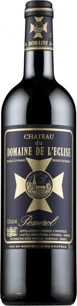 Вино Chateau du Domaine de l'Eglise, Pomerol AOC, 2014, 1.5 л