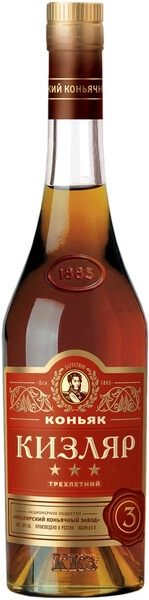 Коньяк Кизляр 3-летний, 0.5 л