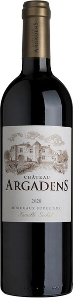 Вино Sichel, "Chateau Argadens" Rouge, Bordeaux Superieur AOC, 2020
