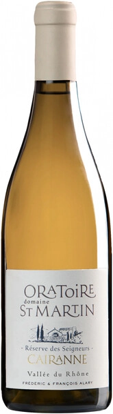 Вино Domaine Oratoire Saint Martin, Reserve des Seigneurs Blanc, Cairanne AOC, 2021