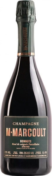 Шампанское Champagne M.Marcoult, Bonnots Rose de Saignee Parcellaires Extra Brut
