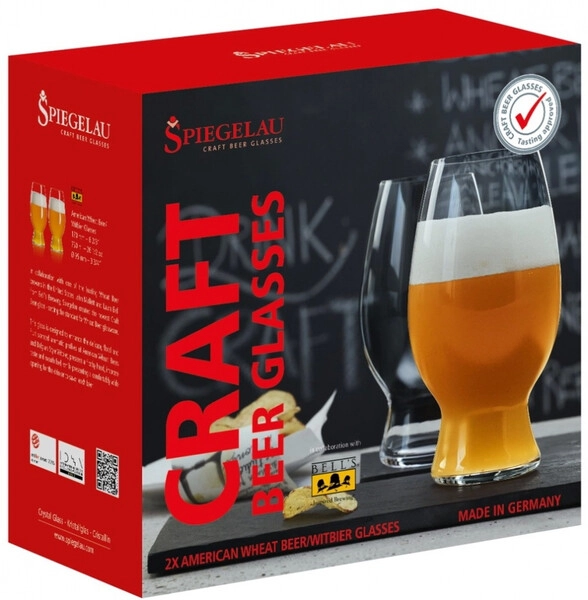 Бокалы без ножки/стаканы Spiegelau, Craft Beer American Wheat Beer, Set of 2 pcs