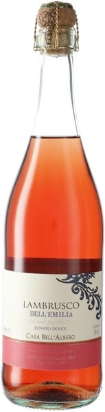 Игристое вино Casa Bell'Albero Lambrusco dell'Emilia IGT Rosato Dolce