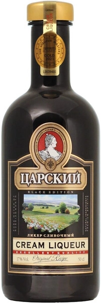 Ликер Царский Сливочный, Блэк Эдишн, 0.5 л