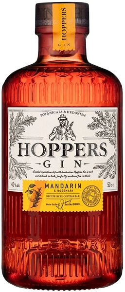 Джин Hoppers Mandarin & Rosemary, 0.5 л