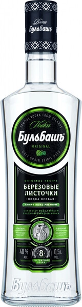 Водка Бульбашъ Березовые листочки, 0.5 л