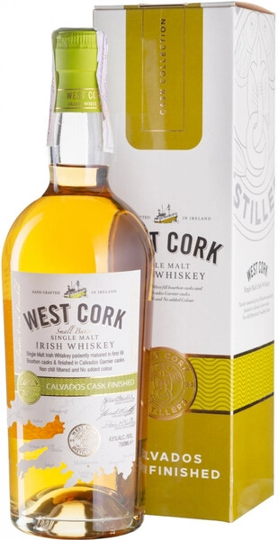Виски West Cork Small Batch Calvados Cask, gift box, 0.7 л
