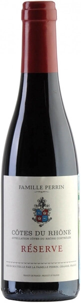 Вино Famille Perrin, Reserve Cotes du Rhone AOC Rouge, 2019, 375 мл