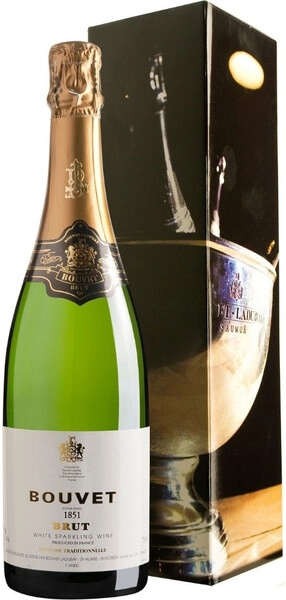 Игристое вино Bouvet, 1851 Brut, 2022, gift box